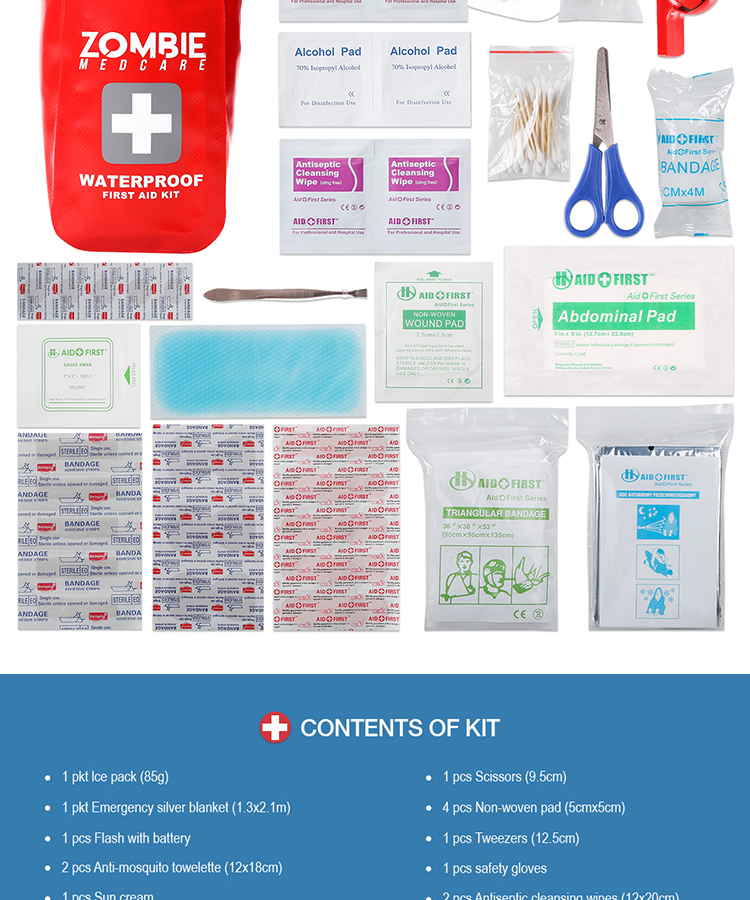 product-750-900 multi-functional eva potable emergency medical bag waterproof first aid kit
