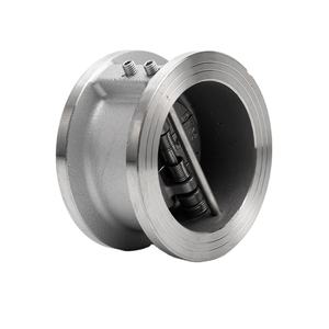 คู่มือ H76W-16P วาล์วตรวจสอบแบบสองทางแบบฝาพับคู่แบบแมนนวลแคลมป์ผีเสื้อสเตนเลส304 DN50 80สำหรับน้ำและน้ำมัน - Product Image 3