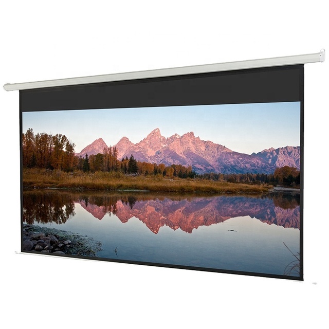 Boente 120Inch Wall Mounted Electric Projection Screen 4:3 for Office AV Solutions