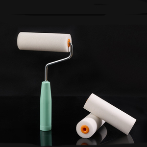 Rodillos de pintura de esponja de 4 pulgadas con mango de plástico azul a bajo precio - Product Image 3