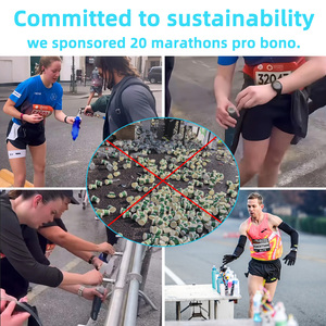 Bình nước thể thao mềm có logo tùy chỉnh, gấp gọn được, không chứa BPA, sản xuất bởi nhà máy chuyên sản xuất bình nước mềm, bình nước thể thao TPU, bình nước chạy bộ 250ml 500ml - Product Image 4