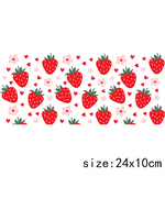 LETOP Custom Label 16OZ Glazen Bekers Wraps voor Fruit Serie Waterdichte UV Beker Transfer Stickers
