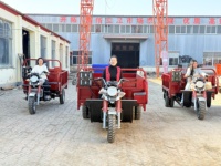 Véhicule agricole à benne ouverte à neuf roues de 400 cm³ à essence pour la livraison de marchandises motorisée