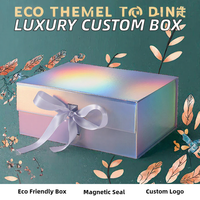 Boîte d'emballage cadeau magnétique en carton rigide EVA avec insert en mousse EVA, logo personnalisé, vente en gros