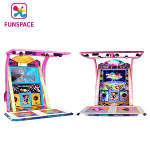 Machine de jeu de danse de musique vidéo d'arcade à pièces de haute qualité Pump It Up <span class=keywords><strong>2</strong></span> joueurs Machine à tambour de danse à vendre - Product Image 6