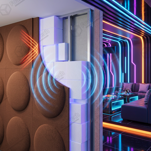 โฟมอะคูสติกกันเสียงรูปทรงปิรามิดสีขาวเมลามีนเรซิ่นสำหรับโรงแรมและห้องอัดเสียง ขายส่งจากโรงงาน - Product Image 3