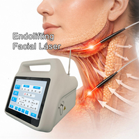 Endolaser 980nm 1470nm 50W pour lifting facial, lifting du menton, remodelage en V, Lipodefine, Endotight