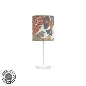 Lámpara de mesa pequeña 1xE14 blanca/estampada 47x16x16 cm - ideal para iluminar espacios reducidos y decorar con estilo. - Product Image 1