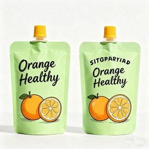 Tùy chỉnh in 300ml nhựa nhiều lớp rào cản doypack đứng lên Spout Pouch bao bì túi cho nước trái cây uống - Product Image 5