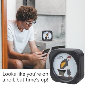 Timer a Clessidra Divertente a Forma di WC, Orologio a Sabbia LED da 5 Minuti, Controllo Touch in ABS, Ricaricabile USB, Decorazione Creativa per Bagno e Casa - Product Image 4