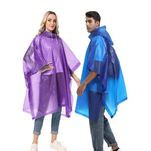 Outdoor Regenkleding Unisex Peva Pe Tpe Multi Functionele Custom Logo Mantel Regenjassen Voor Volwassenen Waterdicht - Product Image 1