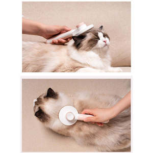 Cleaning Stainless Steel Pet Hair Remover with <strong>Silicone</strong> Handle Long Short Haired Durable Washable Professional Grooming Brush - Product Image 5