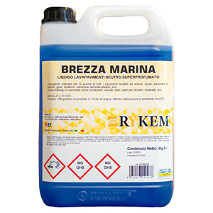 Nettoyant pour sols Rykem Brezza Marina 5 kg neutre super parfumé pour marbre, céramique, linoléum, stratifiés - Product Image 1
