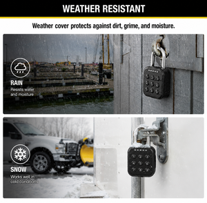 <span class=keywords><strong>Candado</strong></span> Electrónico de Combinación Tipo D, Mini Portátil, Impermeable IP65, de Aleación de Zinc y Acero Inoxidable, para Gabinetes, Armarios y Puertas - Product Image 4