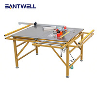 Scie à table pliante portable avec rail coulissant - Planche à travailler de précision pour le travail du bois (lame non incluse)