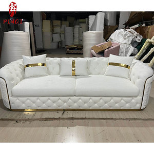 Vente en gros de canapé confortable blanc de haute qualité canapé de salon de <span class=keywords><strong>loisirs</strong></span> style moderne 2 3 places ensemble de meuble canapé capitonné pour salon - Product Image 6