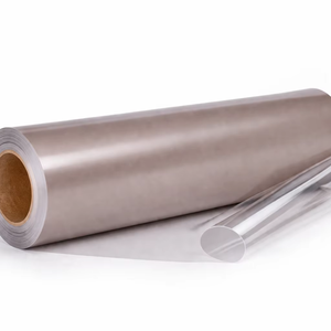 Semi Gloss <b>Transparent</b> PET Decorative <b>Sheet</b> for Furniture Lamination Flexible GAG Single Side Primer HVC Ready Stock Roll - Product Image 1