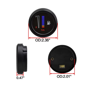 12V 24V Universal Warna-warni 52Mm Pengukur Level Bahan Bakar Mobil Motor 52Mm Pengukur Bahan Bakar Digital - Product Image 4