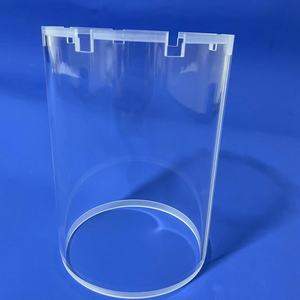 99.99% शुद्धता स्लॉटेड क्वार्ट्ज लाइनर cnc सटीक मशीनीकृत सिलिका सिलेंडर के लिए नोच के साथ नोच - Product Image 4