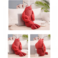 Peluche personnalisée Crabe et Homard, Jouet en peluche doux, Animal marin en peluche, OEM ODM, Logo personnalisé, Créature marine en peluche, Cadeau, Vente en gros
