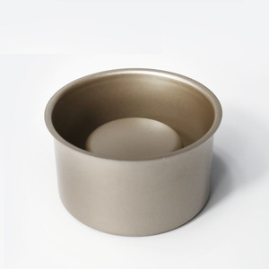 6-Cavity Sandwich Cake Mold Heavy Duty Steel Cupcake Mold Round Gold Carbon Steel Baking Pan For Home Use - Product Image 2