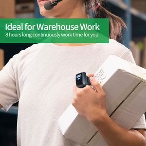 เครื่องสแกนบาร์โค้ดแบบแหวนนิ้วมือ Effon FS03 CMOS 2D สำหรับ <span class=keywords><strong>Android</strong></span> สีดำ เชื่อมต่อผ่าน USB <span class=keywords><strong>32</strong></span> บิต เหมาะสำหรับร้านค้า คลังสินค้า และการจัดส่งด่วน - Product Image 2