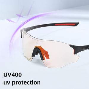 הגעה חדשה פוטוכרומיות ספורט משקפי שמש כחול אדום רכיבה משקפי שמש אופניים משקפי מגן - Product Image 5