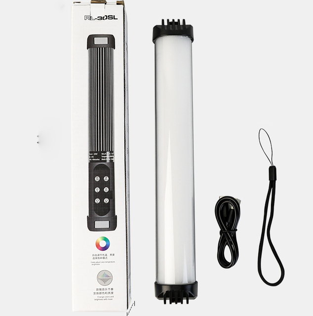 RGB Photographic Lighting 2700-7500K Magnet Photography Mini Handheld LED Light Stick Tube Stick Lamp for Video Vlog Fill Light