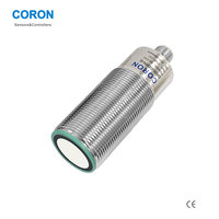 CORON QR30-D Capteur ultrasonique longue portée enfichable M30, sortie de commutation (PNP/NPN), avec sortie de communication RS485, portée 2000 mm