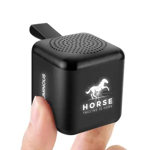 Produits les plus vendus haut-parleur avec lumières pour téléphone portable Mini haut-parleur mignon avec Logo lumineux sur 3 côtés