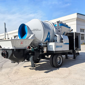 JBT30 pequeña bomba mezcladora de hormigón portátil 30 M3/h de capacidad de combustible diésel con motor y componentes de núcleo de motor incluidos - Product Image 2