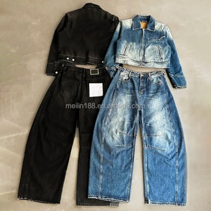 Unisex <b>Denim</b> <b>Jacket</b> and Jeans Pants 2 Piece Set Clothing Manufacturers Custom High Quality Acid Wash <b>Vintage</b> <b>Denim</b> Set Men - Product Image 1