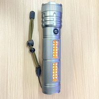 Promotion : Lampes de poche tactiques puissantes à 5 modes, zoom longue portée, batterie rechargeable 18650, lampe torche LED COB
