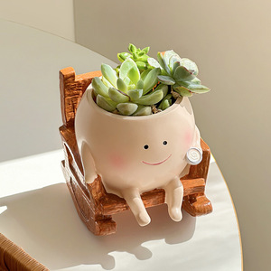 Nouveau <span class=keywords><strong>pot</strong></span> <span class=keywords><strong>de</strong></span> fleurs en résine avec personnage <span class=keywords><strong>de</strong></span> dessin animé mignon, décoration <span class=keywords><strong>de</strong></span> bureau, <span class=keywords><strong>pot</strong></span> <span class=keywords><strong>de</strong></span> fleurs pour plantes succulentes - Product Image 1