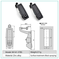 Serrures mécaniques, Classe 1130-U8 EMKA Eminka Serrure plane pour armoire électrique