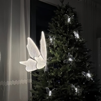 Nouvelle Lampe Papillon Décorative pour Allée de Mariage, Événements, Fêtes, Scène, Toile de Fond, Lumière LED, Support Papillon Lumineux