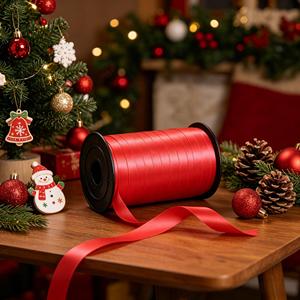 Decorazione Elegante per Feste, Nastro Rosso in Plastica 91M, Decorazione per San Valentino - Product Image 4