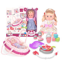 Nuevo Juego de Muñecas Bebé Reborn Realistas de Vinilo de Cuerpo Completo de 14 Pulgadas, Juguetes Educativos