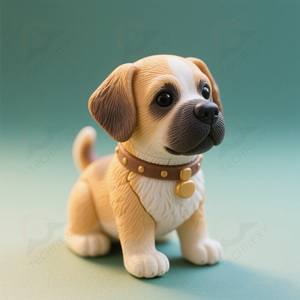 Tùy biến 3D bức tượng nhỏ vật nuôi, duyên dáng và dễ thương, với ý nghĩa kỷ niệm, có sẵn trong phong cách khác nhau - Product Image 5