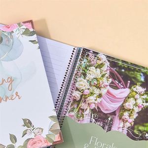 Luxury Custom <b>A5</b> PU Leather Hardcover Planner 2026 <b>Diary</b> Size Notebooks Future Mrs Wedding Printing - Product Image 3