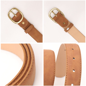 Nouvelle <span class=keywords><strong>ceinture</strong></span> décontractée en cuir anti-<span class=keywords><strong>velours</strong></span> SANYICAI avec boucle en alliage pour femmes, largeur 2,8 cm, personnalisable, vente directe d'usine - Product Image 4
