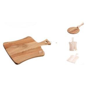 Tabla de cortar de madera de acacia de doble cara con asa para pizza, queso, repostería y uso en hoteles - Product Image 5