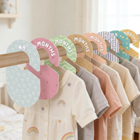 Diviseurs de vêtements pour bébé nouveau-né à double face avec 8 motifs personnalisés pour le rangement des vêtements dans le placard