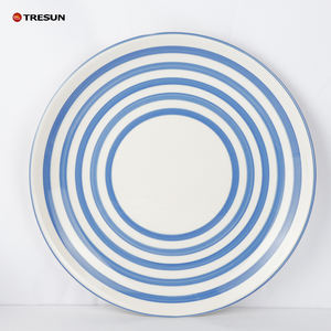 Juego de vajilla de cerámica blanca de porcelana Popular 2025, diseño pintado a mano seguro para horno, 16 juegos de platos de cena que incluyen plato - Product Image 2