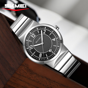 Nuevo Reloj de Cuarzo para Hombre de Estilo Minimalista con Fecha, Logotipo Personalizado OEM, Correa de Acero Inoxidable Resistente al Agua 3ATM, Relojes Clásicos - Product Image 2