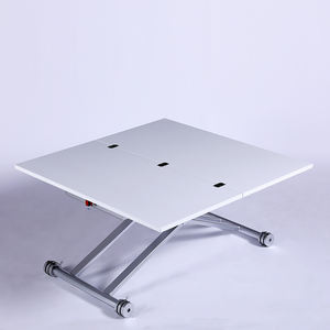 Table <span class=keywords><strong>à</strong></span> <span class=keywords><strong>manger</strong></span> moderne convertible en bois, peu encombrante, pliable, extensible, pieds en métal pour petits espaces maison multifonctionnelle - Product Image 4