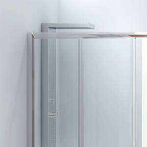Kamalu P2000S moderna cabina doccia per vasca da bagno 170x80cm porta scorrevole pieghevole con telaio in ottone 6mm e vetro inossidabile - Product Image 5