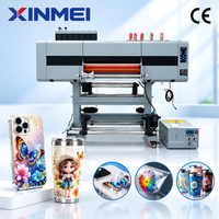 Imprimante UV DTF XM A1 60cm avec têtes I3200 tout-en-un, machine d'impression UV DTF rouleau à rouleau avec laminateur