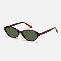 Petites lunettes de soleil ovales Y2K de créateur, verres en nylon, anti-lumière bleue, marques de luxe, lunettes de soleil en acétate pour femmes