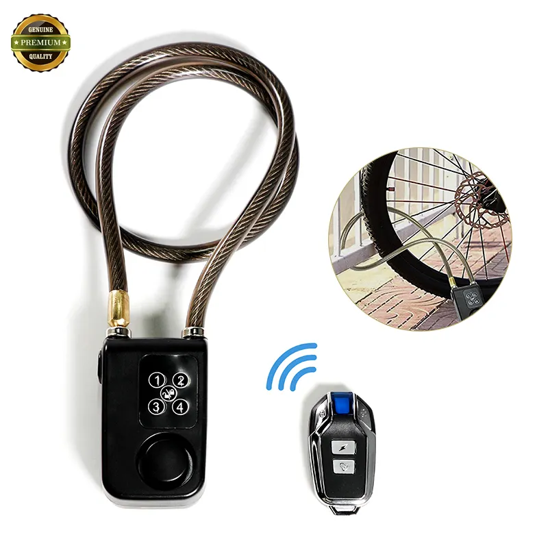 Smart Alarm Lock blocco catena antifurto per Bike Gate APP Control Blue Electric Door Llock password a quattro cifre di alta qualità
